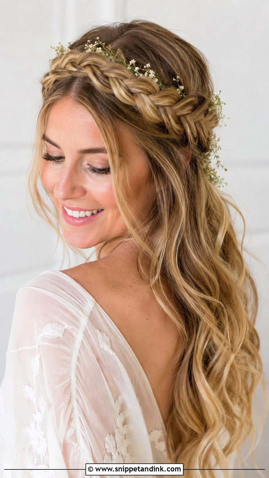 Braided Crown Wedding Hairstyle - Snippet and Ink - 15 Hair Inspiration for Wedding Ideas