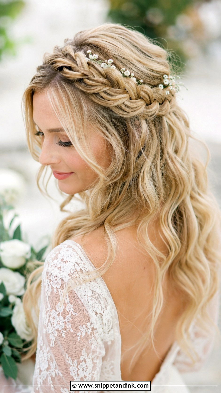 Braided Crown Wedding Hairstyle - Snippet and Ink - 25 Bride Wedding Hairstyle Ideas