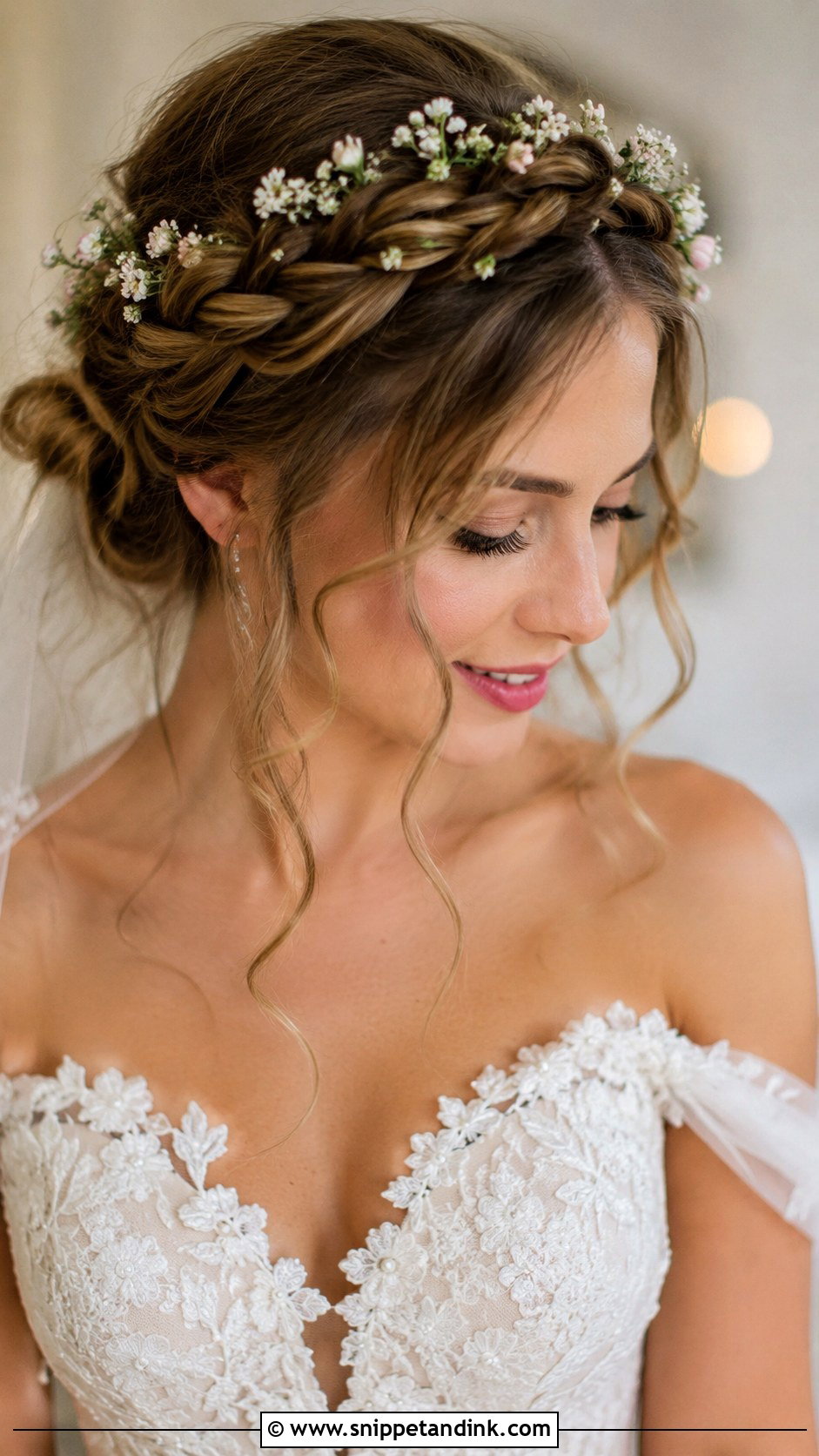 Braided Crown Wedding Hairstyle - Snippet and Ink - 25 Hairstyle for Marriage Ideas