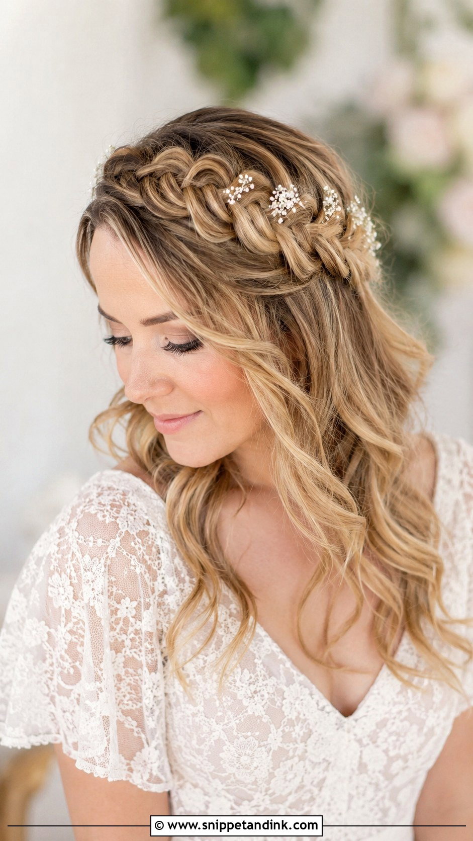 Braided Crown Wedding Hairstyle - Snippet and Ink - 15 Hairstyles for Weedings