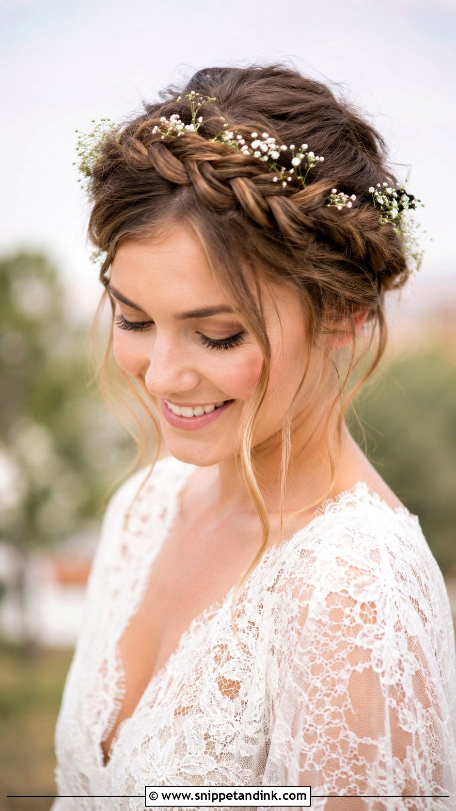 Braided Crown Wedding Hairstyle - Snippet and Ink - 25 Hairstyles for Long Hair for Wedding