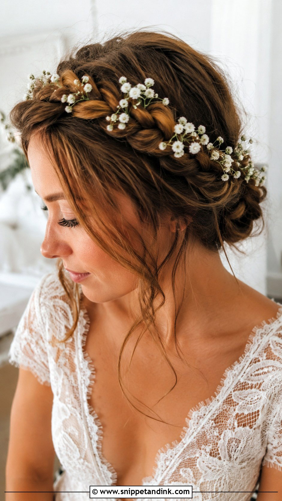 Braided Crown Wedding Hairstyle - Snippet and Ink - 25 Long Hair Wedding Hairstyles