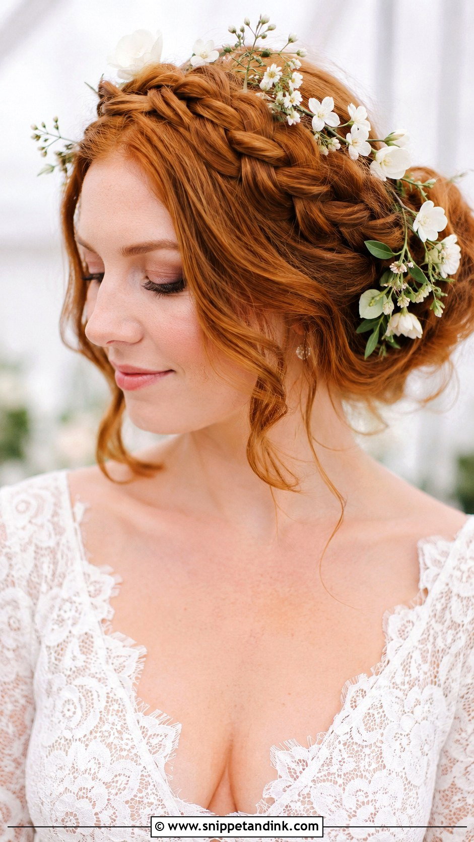 Braided Crown Wedding Hairstyle - Snippet and Ink - 25 Simple Hairstyle for Wedding Ideas