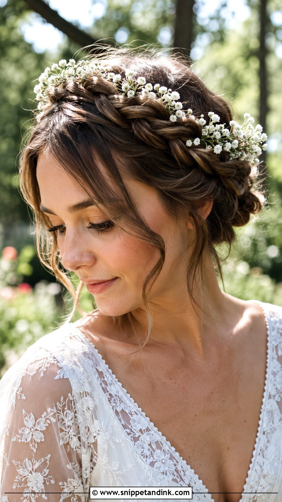 Braided Crown Wedding Hairstyle - Snippet and Ink - 25 Wedding Bridal Hairstyles
