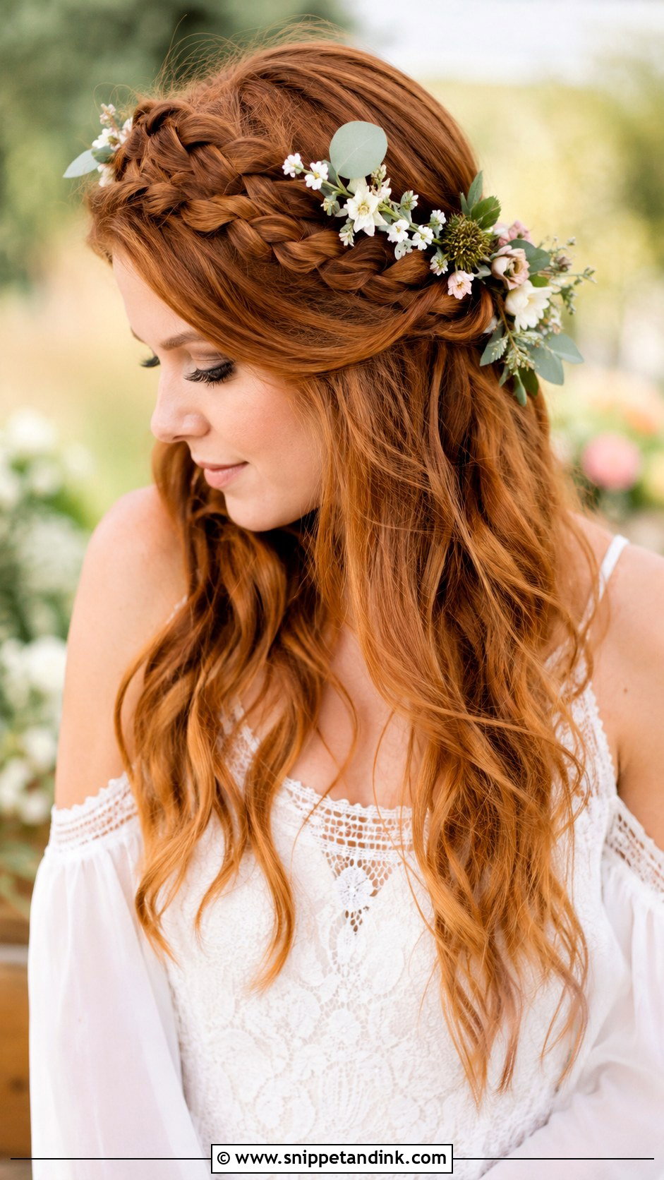 Braided Crown Wedding Hairstyle - Snippet and Ink - 30 Bridal Hairstyles for Long Hair