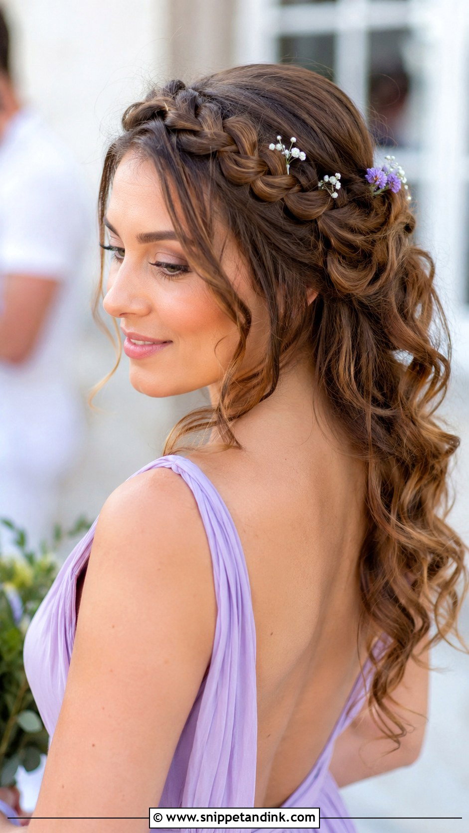 Braided Crown Wedding Hairstyle - Snippet and Ink - 30 Wedding Hairstyles for Bridesmaids