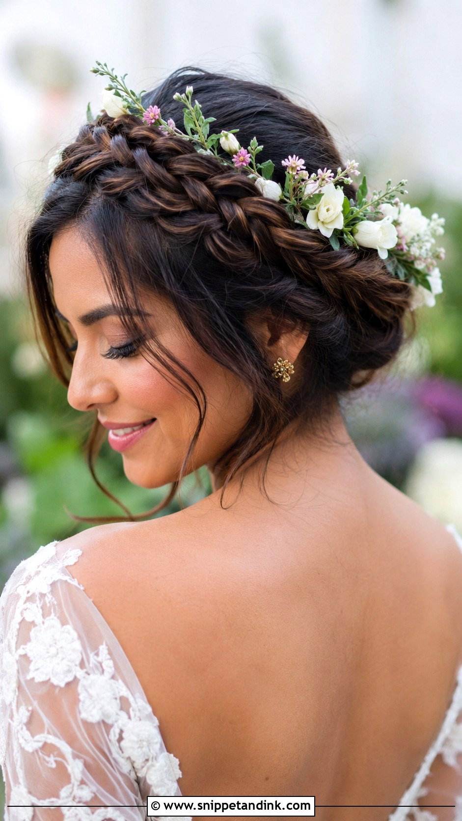 Braided Crown Wedding Hairstyle - Snippet and Ink - 35 Hair Styles for Wedding