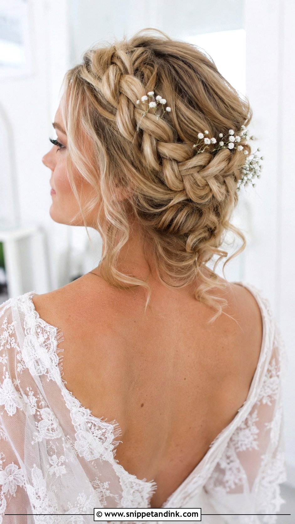 Braided Crown Wedding Hairstyle - Snippet and Ink - 15 Pack Hairstyle for Wedding Ideas