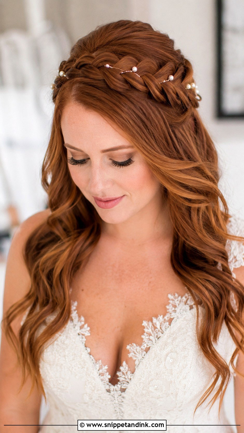Braided Crown Wedding Hairstyle For Long Hair - Snippet and Ink - 15 Long Hairstyles Ideas for Wedding