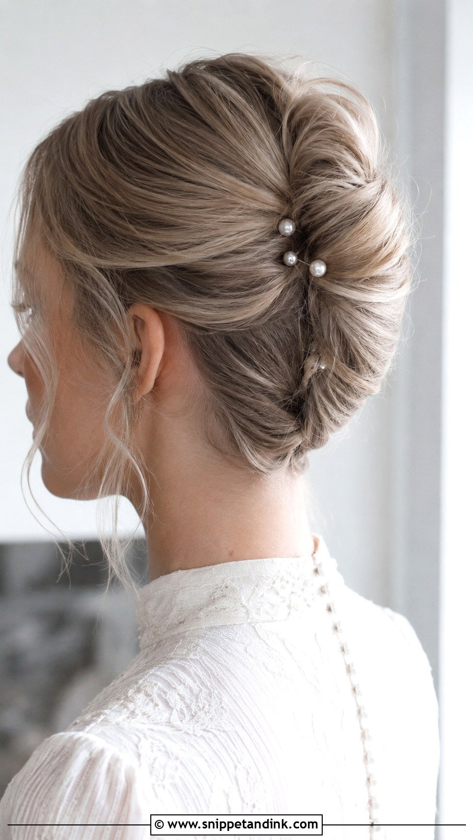 Braided Crown Wedding Hairstyle For Thinning Hair - Snippet and Ink - 15 Wedding Hairstyles for Thinning Hair