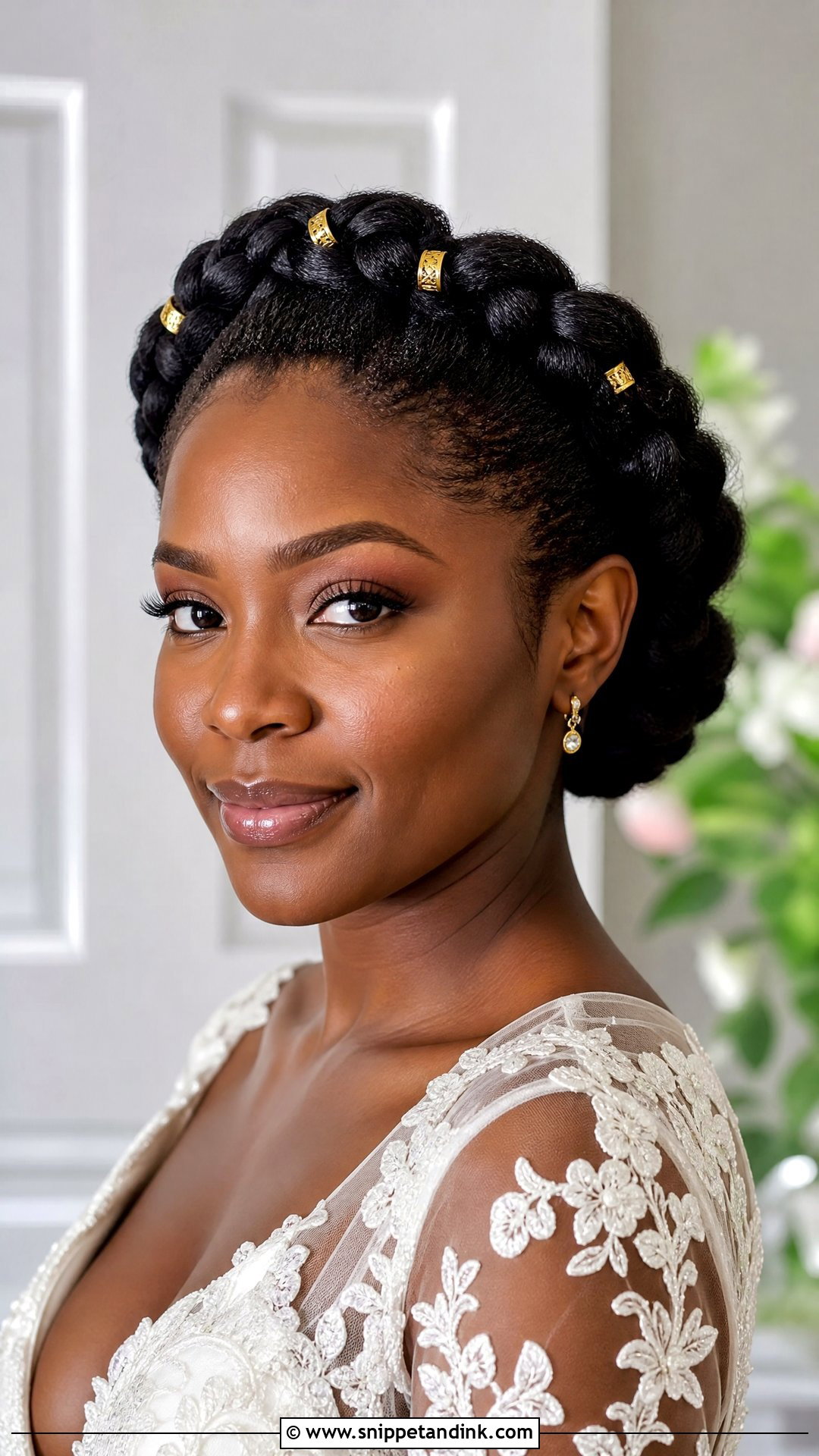 Braided Crown Wedding Updo - Snippet and Ink - 20 Wedding Updo Hairstyles Black Women