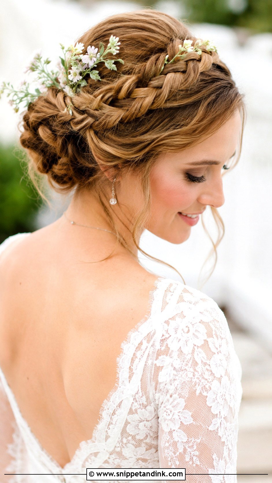 Braided Crown Wedding Updo - Snippet and Ink - 30 Updo Hairstyles for Wedding