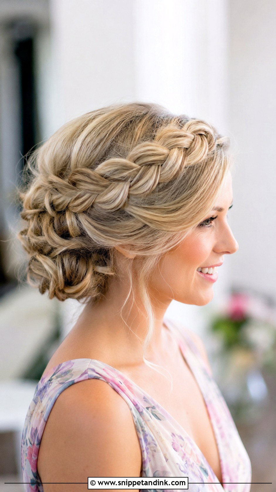 Braided Crown Wedding Updo for Long Hair - Snippet and Ink - 20 Wedding Updos for Long Hair Bridesmaid