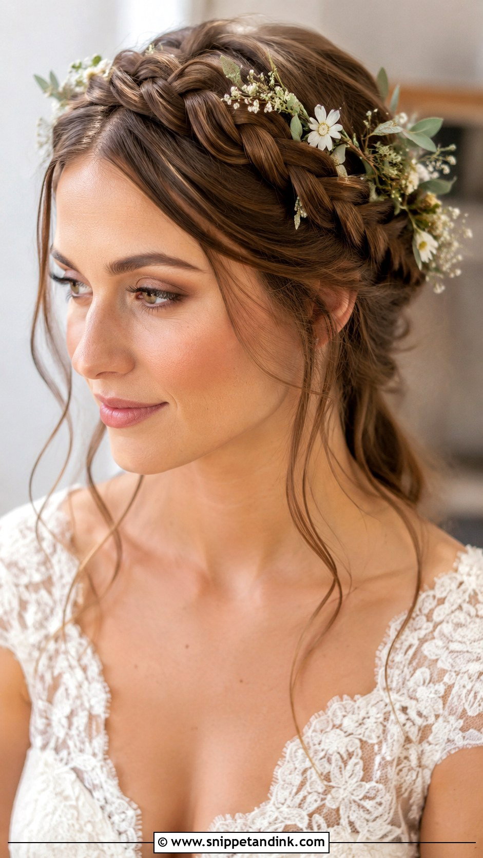 Braided Crown for Brides - Snippet and Ink - 25 Hairstyles for Brides