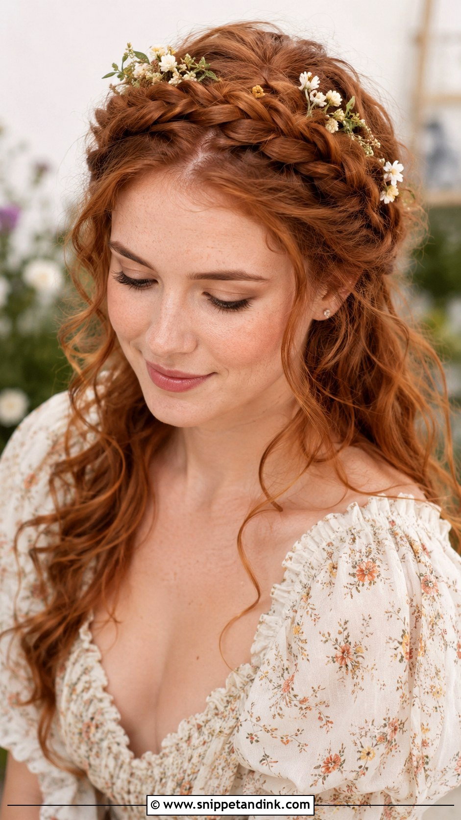 Braided Crown for Long Hair - Snippet and Ink - 20 Hair for Wedding Guest Long Ideas