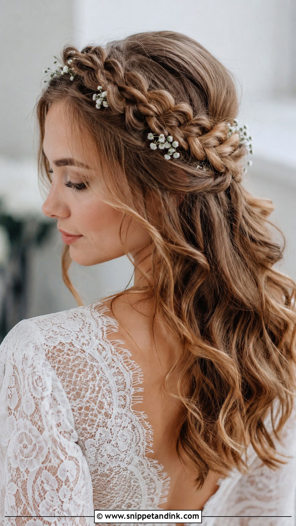 Braided Crown for Long Hair - Snippet and Ink - 25 Bridal Braids for Long Hair