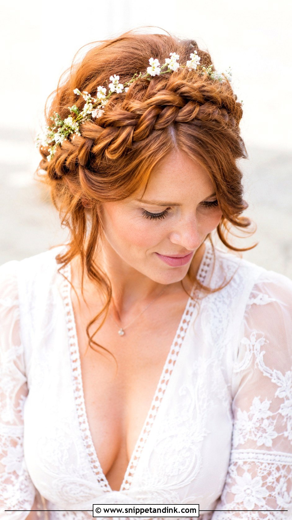 Braided Crown for Wedding Guest - Snippet and Ink - 20 Easy Hair for Wedding Guest Ideas