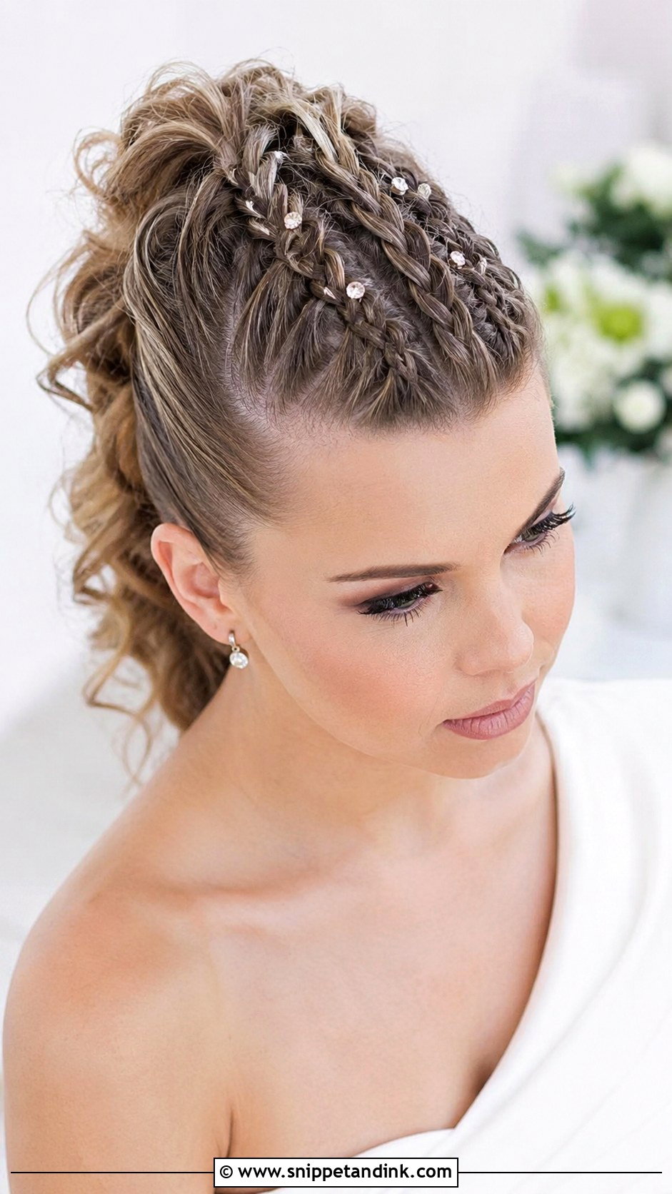 Braided Faux Hawk - Snippet and Ink - 25 Edgy Wedding Hairstyles
