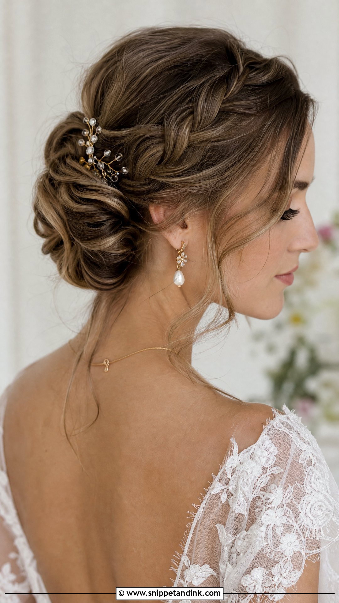Braided French Roll Updo - Snippet and Ink - 20 French Roll Wedding Hairstyle Ideas