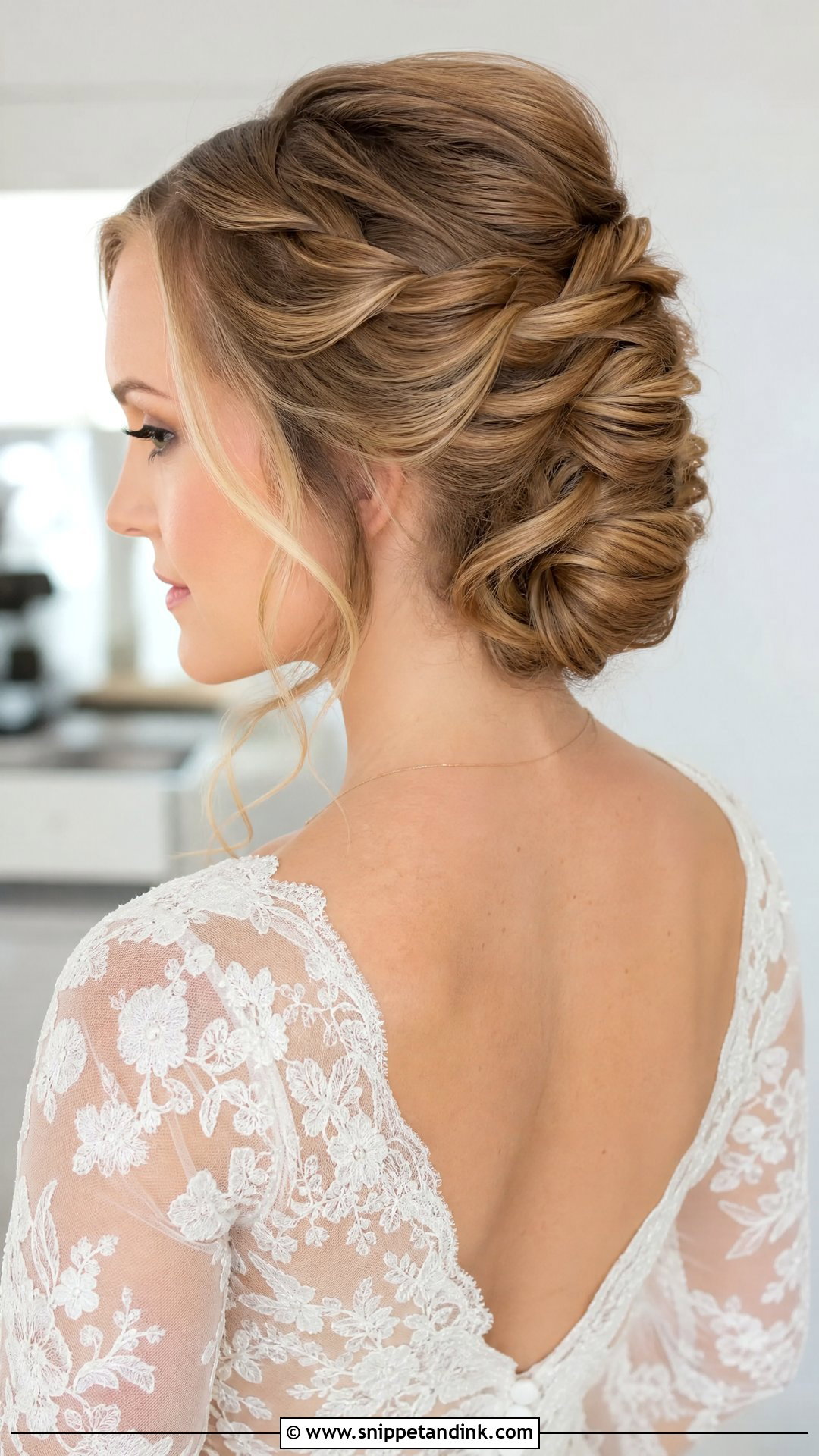 Braided French Twist Wedding Hairstyle - Snippet and Ink - 15 French Twist Wedding Hairstyles