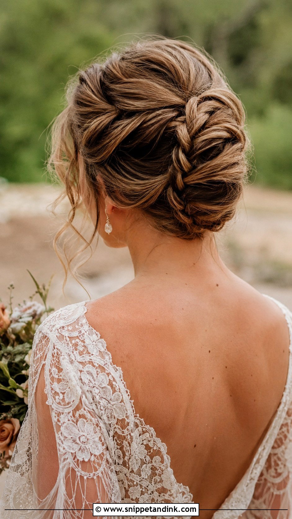 Braided French Twist - Snippet and Ink - 25 French Twist Bridal Hair Ideas