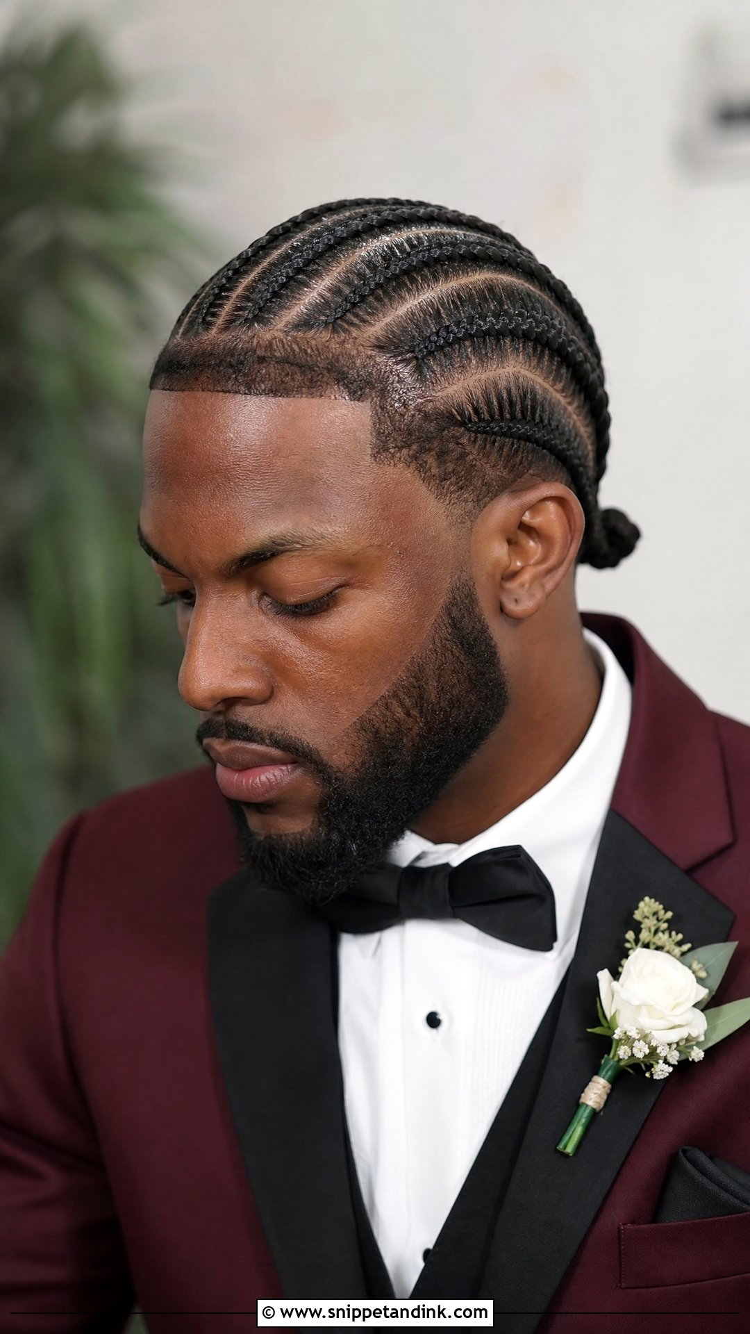 Braided Hairstyle for Grooms - Snippet and Ink - 20 Men’s Wedding Hair Ideas