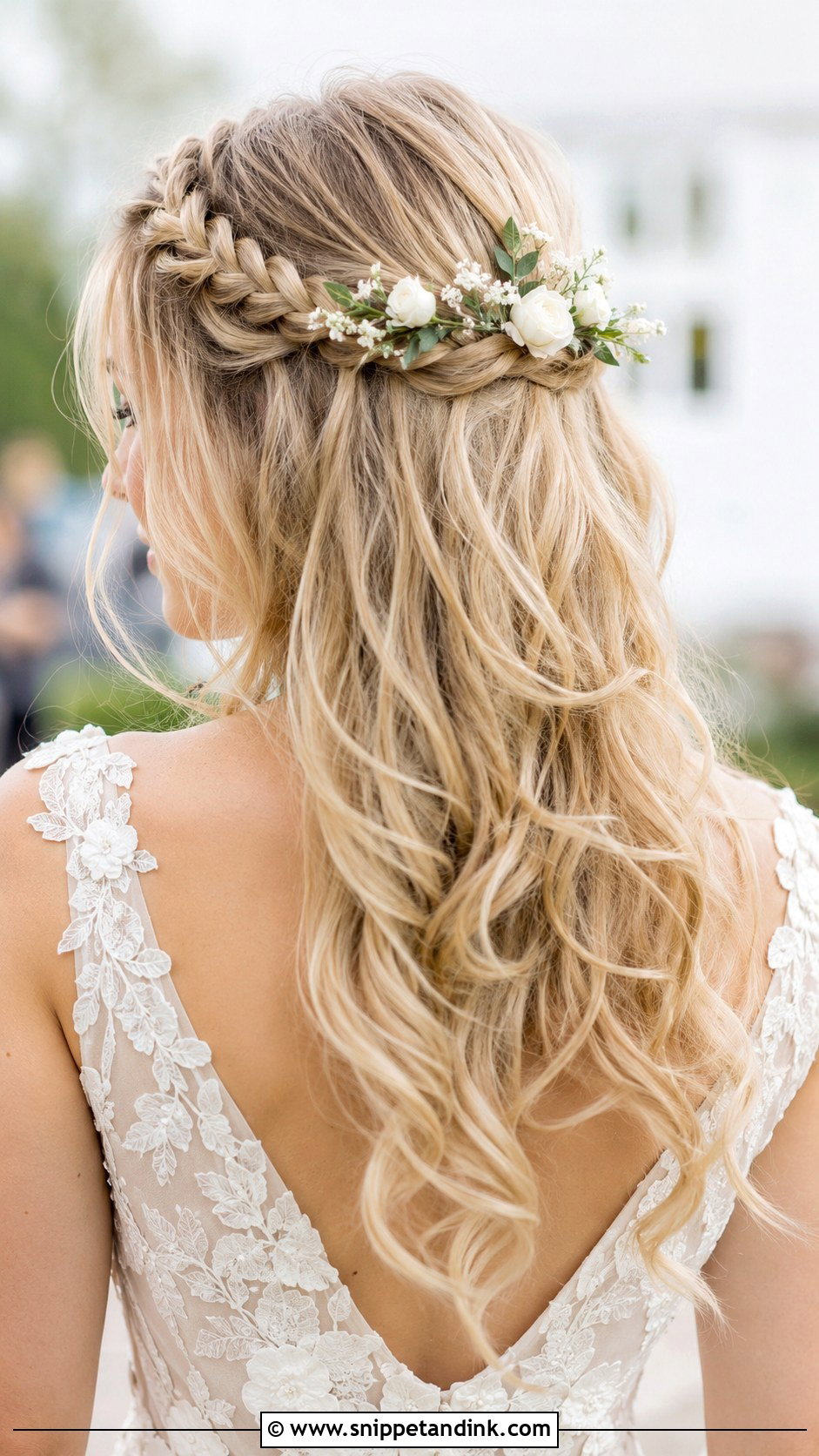 Braided Half Crown for Wedding - Snippet and Ink - 25 Braid Hairstyles for Wedding