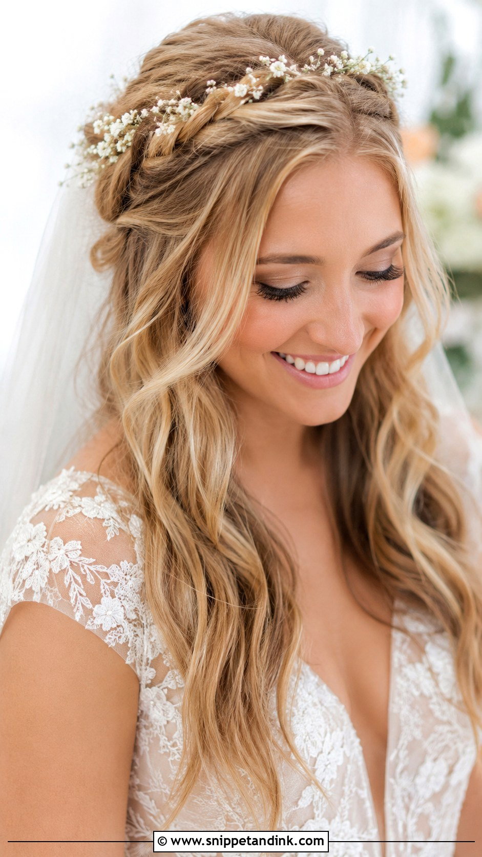 Braided Half Up - Snippet and Ink - 30 Wedding Hair Ideas