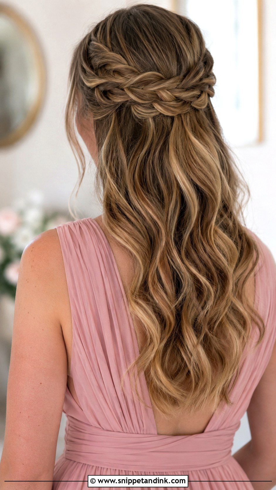 Braided Half Up Bridesmaid Hair - Snippet and Ink - 25 Simple Bridesmaid Hairdo Ideas