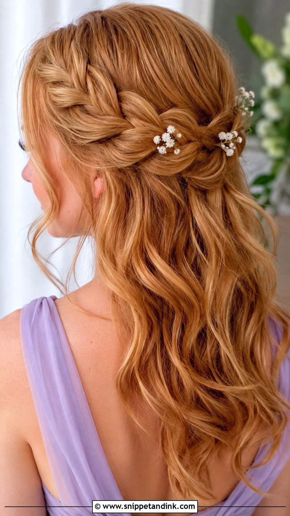 Braided Half Up Bridesmaid Hairstyle - Snippet and Ink - 20 Bridesmaid Hairstyles for Medium Hair
