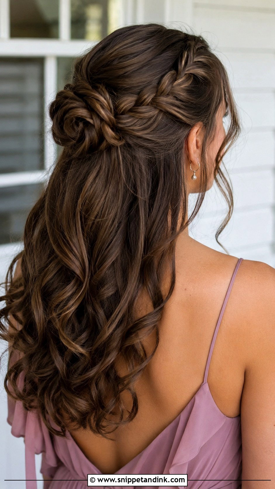 Braided Half Up Bun Wedding Guest - Snippet and Ink - 20 Braided Hairstyles Wedding Guest
