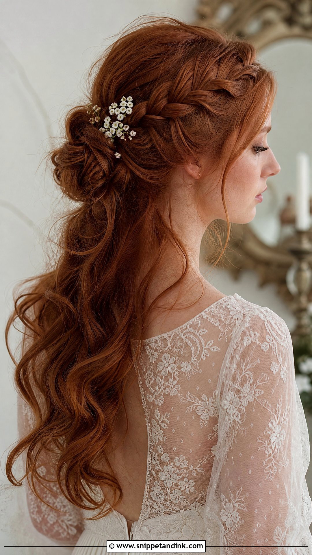 Braided Half Up Bun - Snippet and Ink - 20 Half-Up Bun Wedding Hair Ideas