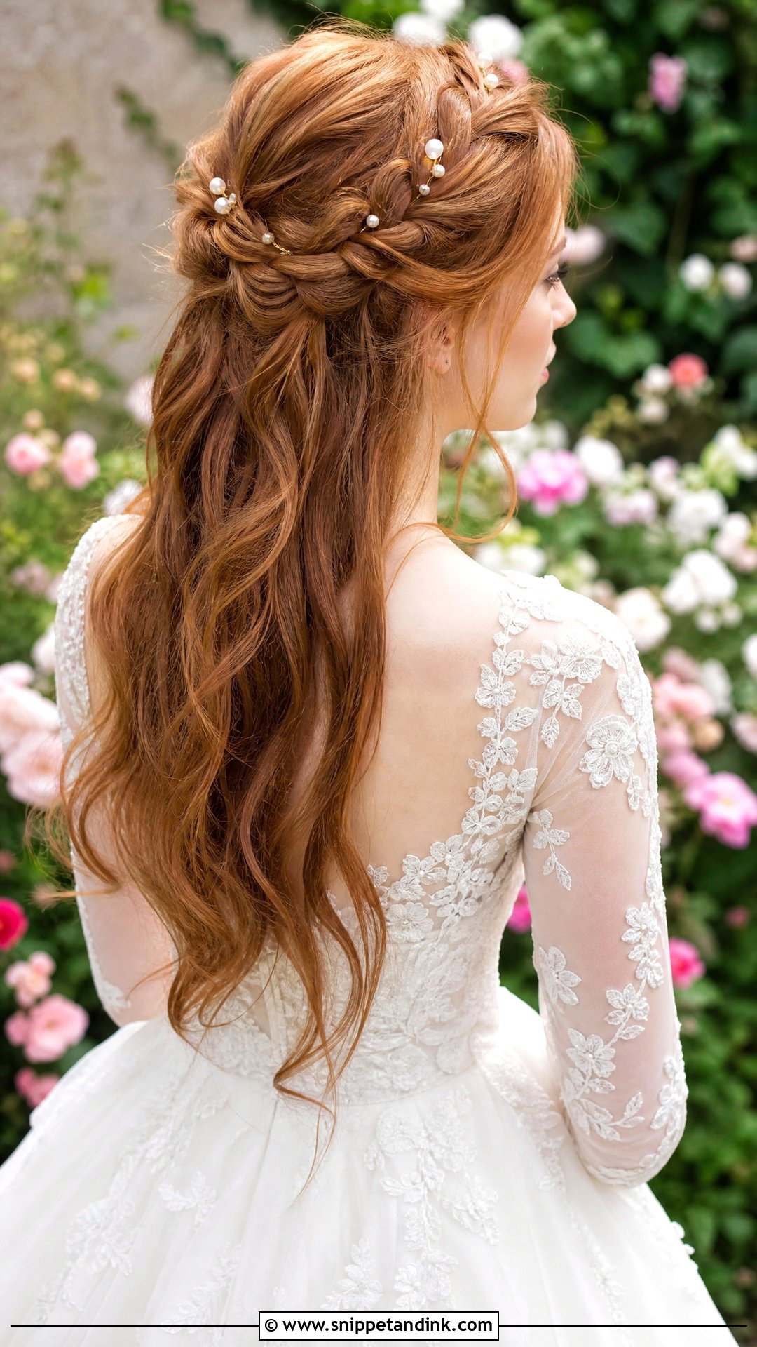 Braided Half Up Crown - Snippet and Ink - 20 Simple Wedding Hairstyles for Medium Hair