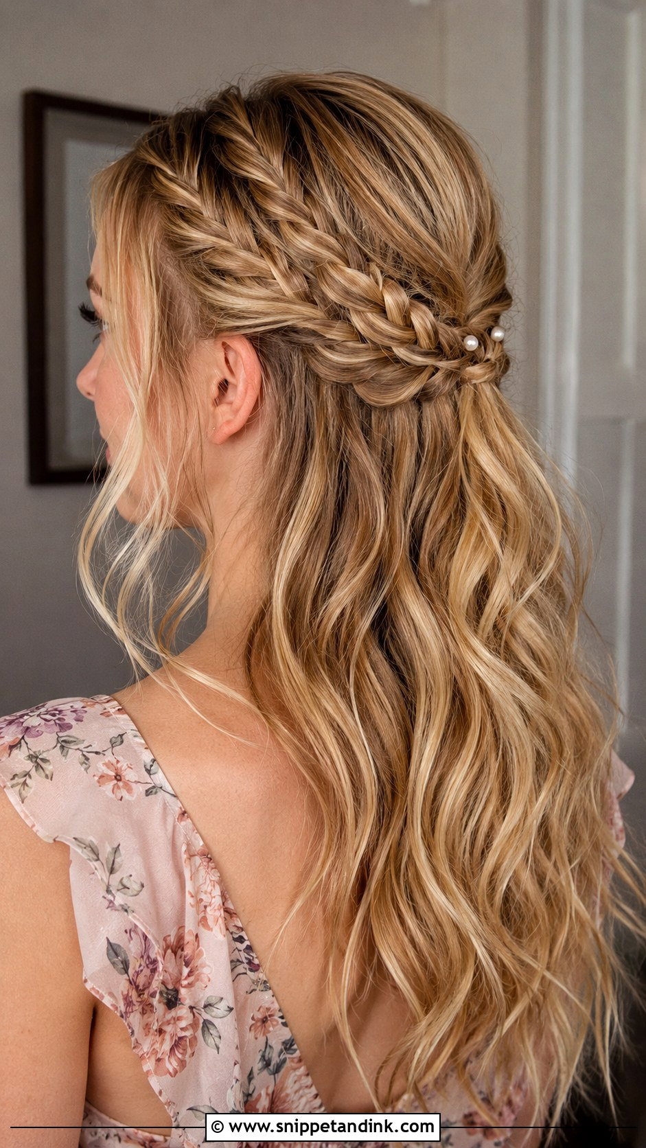 Braided Half Up Half Down Wedding Guest - Snippet and Ink - 20 Half-Up Half-Down Wedding Guest Hairstyles
