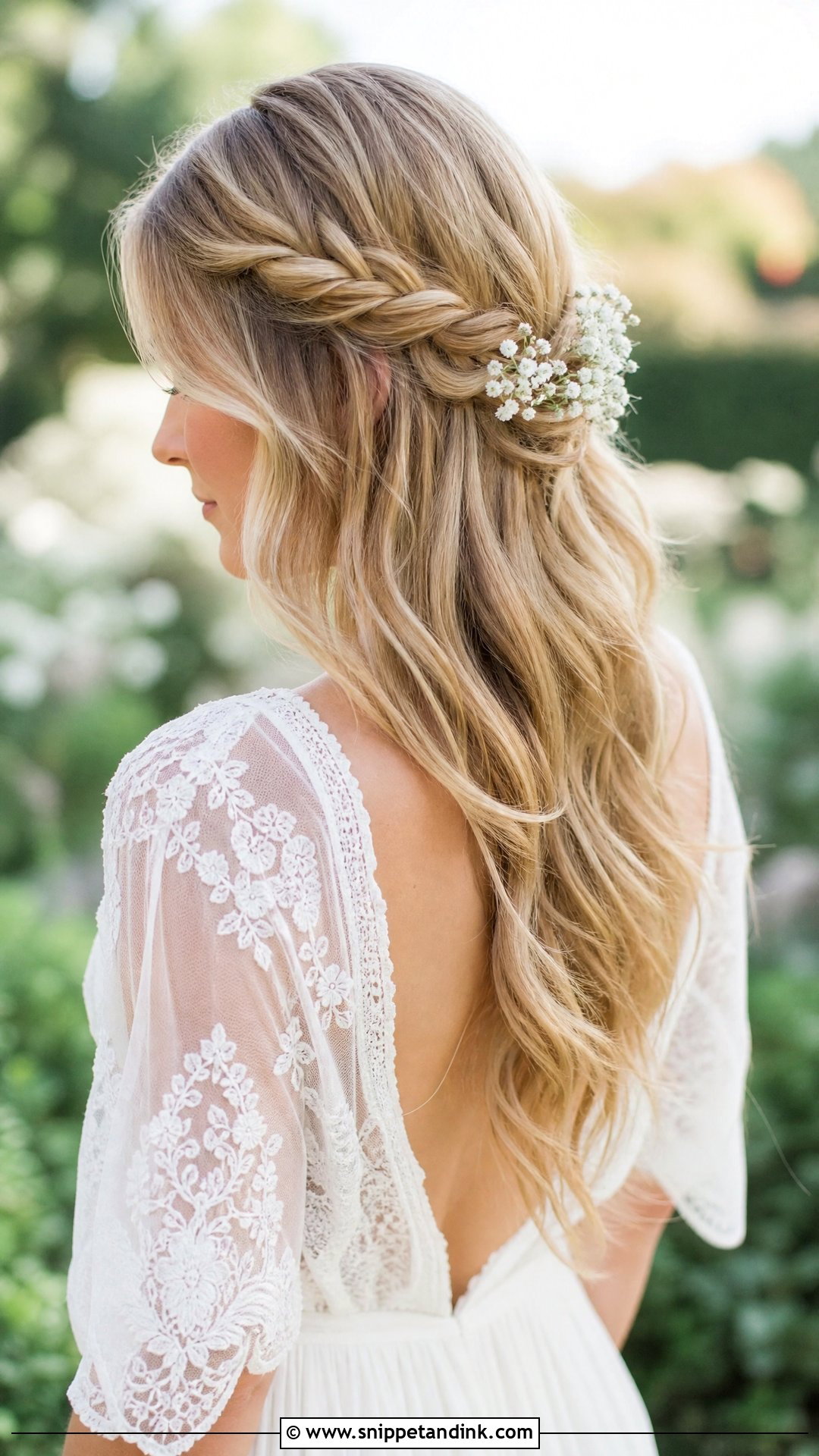 Braided Half Up Style - Snippet and Ink - 20 Wedding Hairstyles Shoulder Length Hair