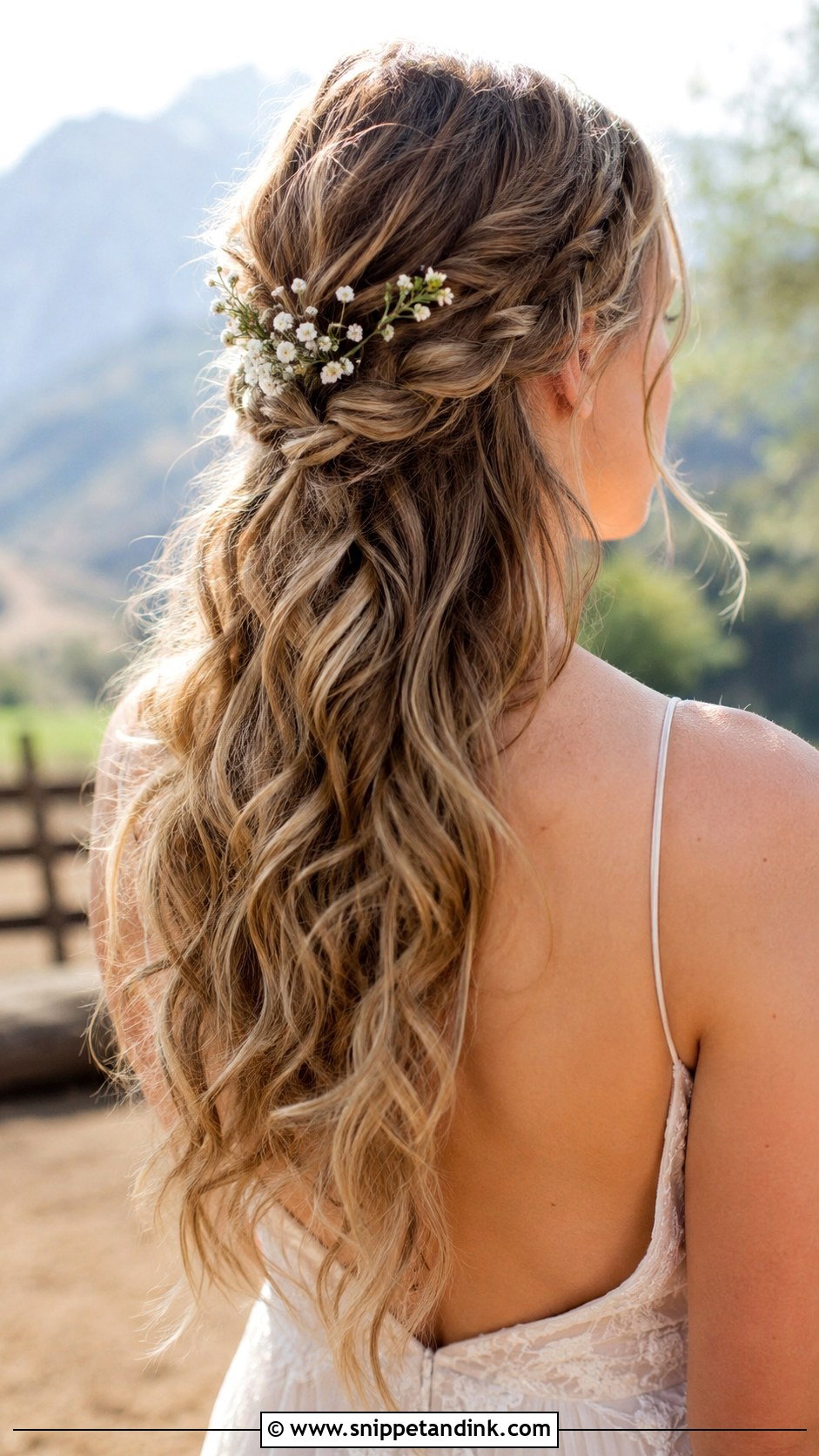 Braided Half Up Style - Snippet and Ink - 25 Hair Styles for Wedding Party