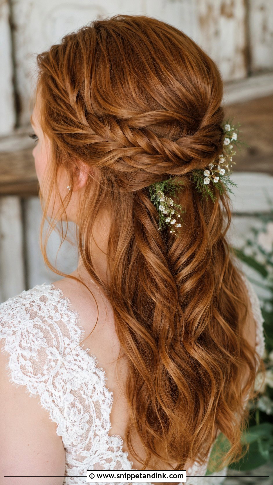 Braided Half Up Wedding Hairstyle - Snippet and Ink - 25 Half-Up Wedding Hairstyles for Long Hair