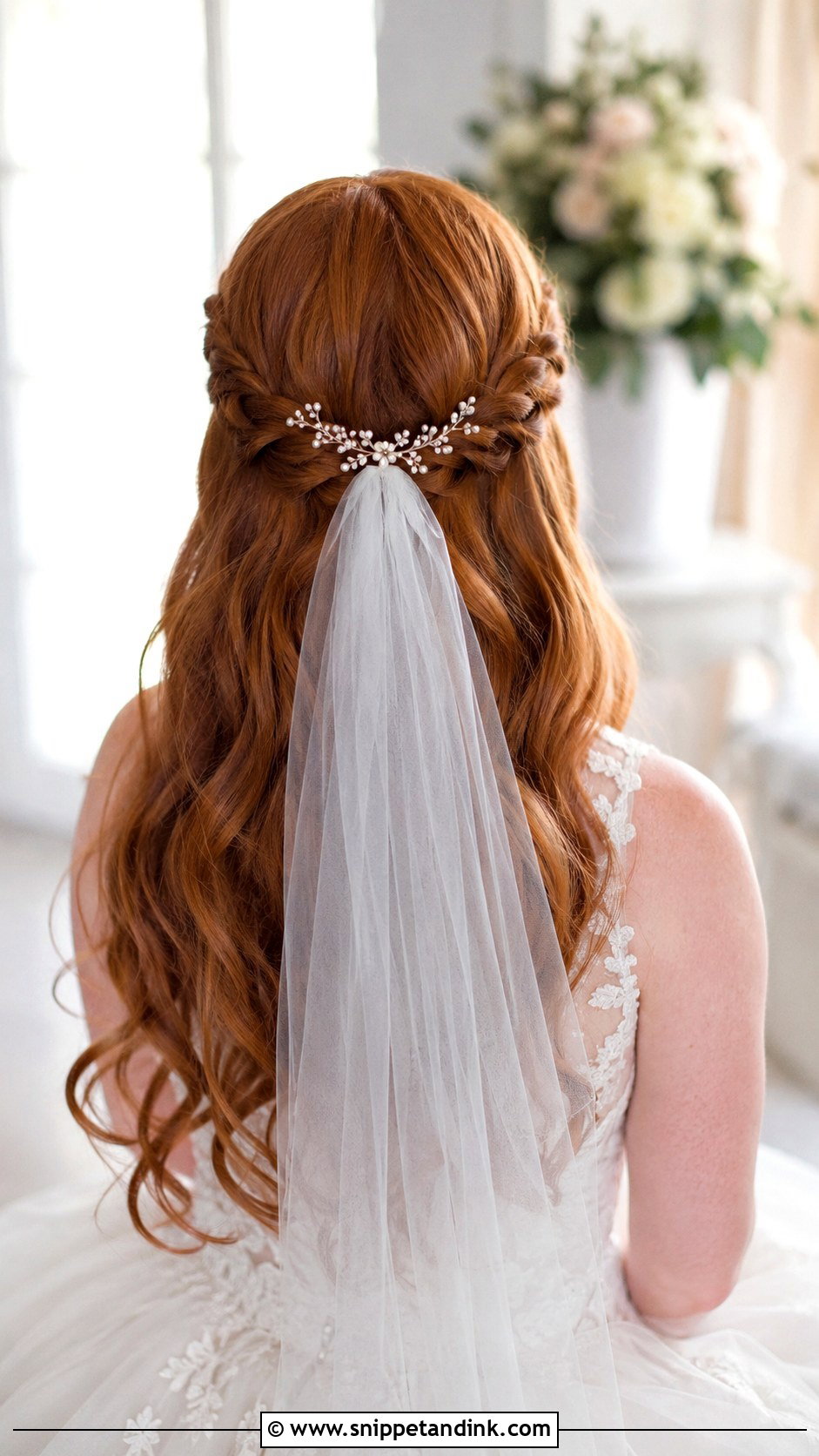 Braided Half Up Wedding Hairstyle For Long Hair - Snippet and Ink - 20 Braid Wedding Hairstyles for Long Hair