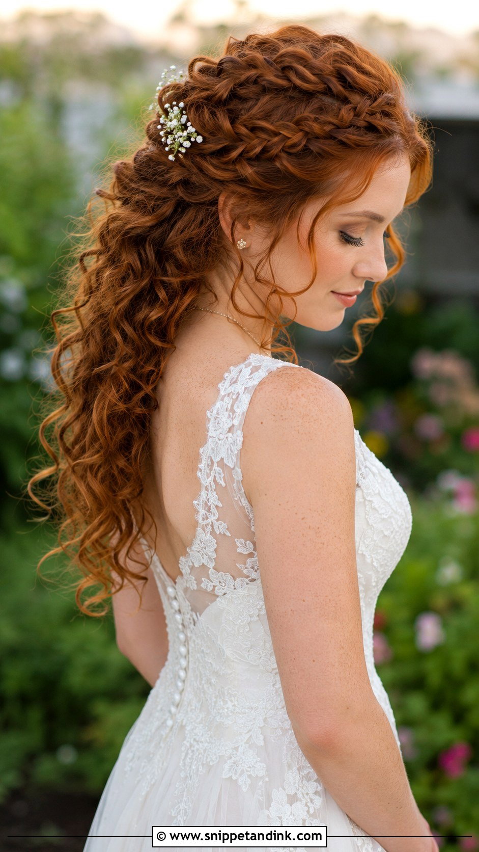 Braided Half Up With Curls and Twists - Snippet and Ink - 25 Half-Up Half-Down Wedding Hair Braid Ideas