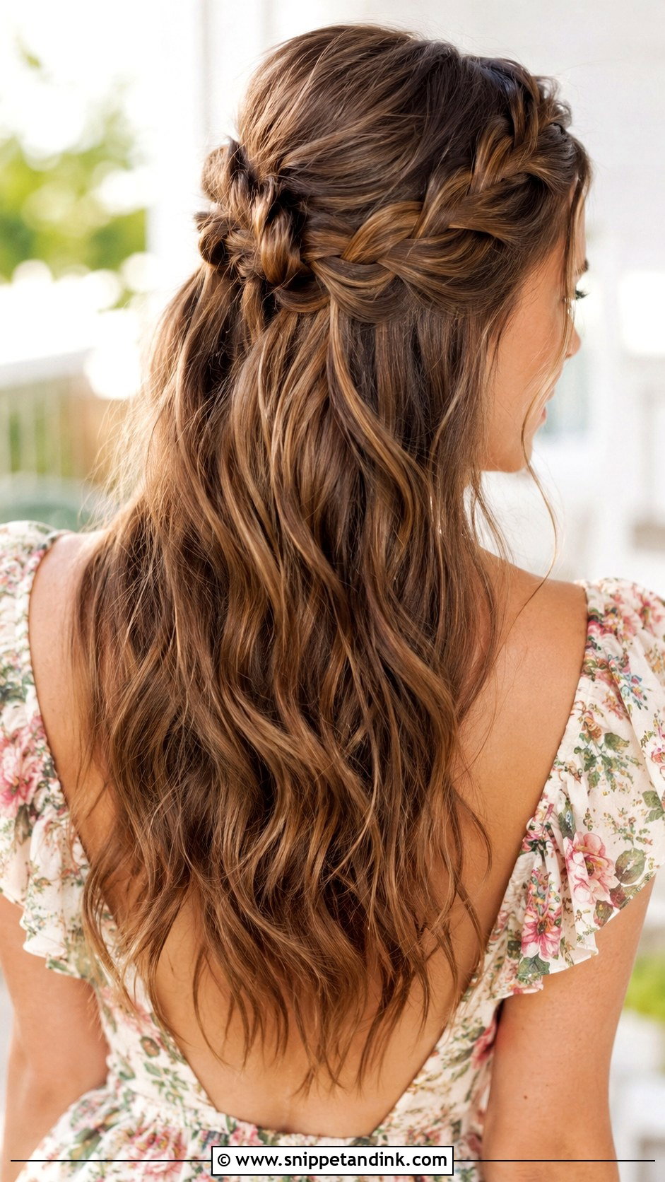 Braided Half Up for Long Hair - Snippet and Ink - 20 Hair for Wedding Guest Long Ideas