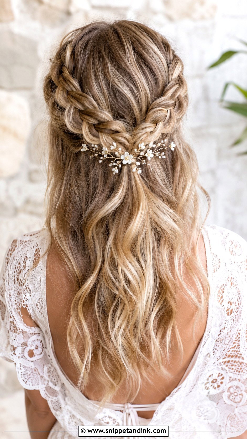 Braided Half Up for Thin Hair - Snippet and Ink - 20 Wedding Hair Fine Hair Ideas