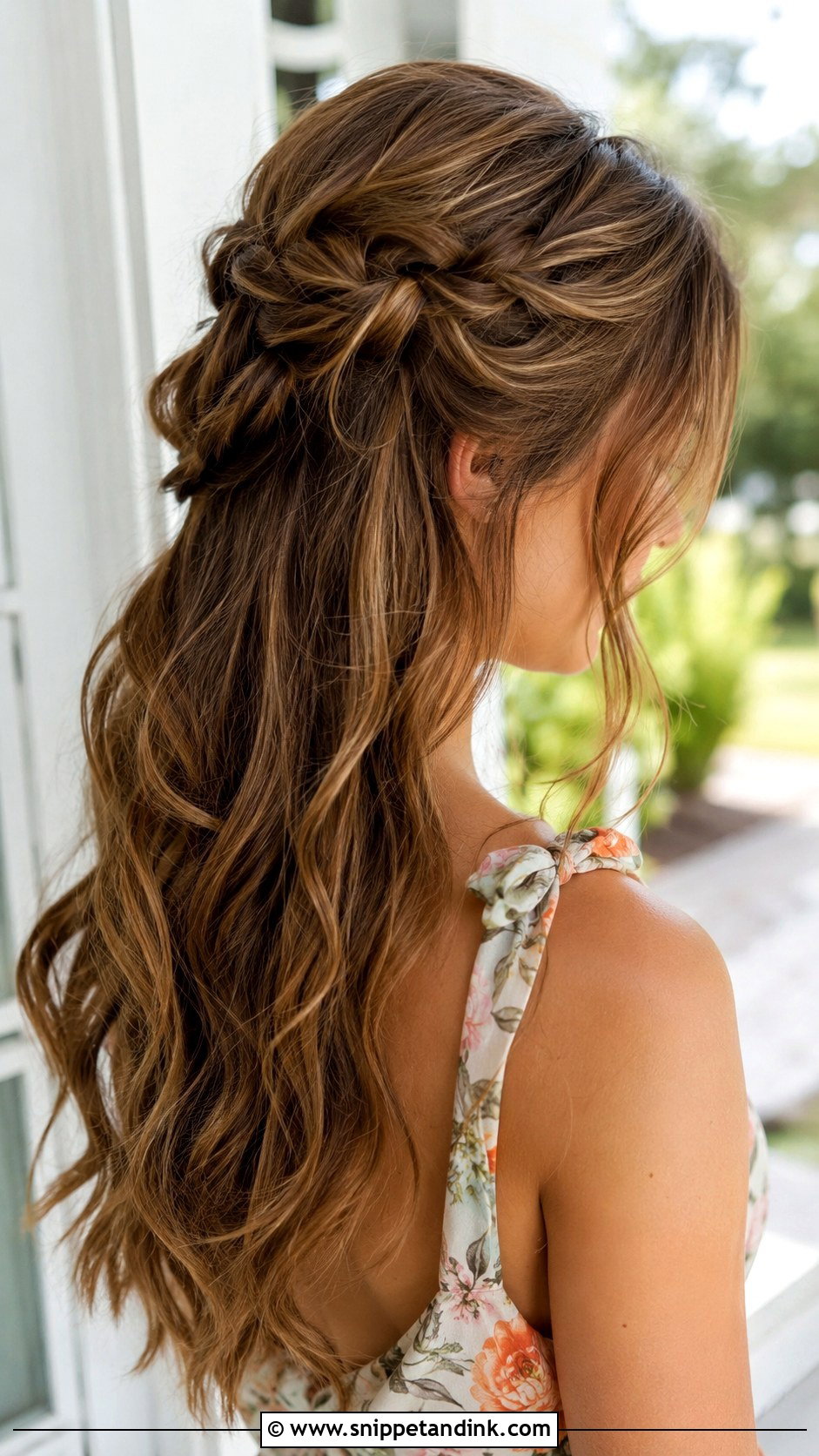 Braided Half Up - Snippet and Ink - 20 Simple Medium Length Wedding Guest Hair Ideas