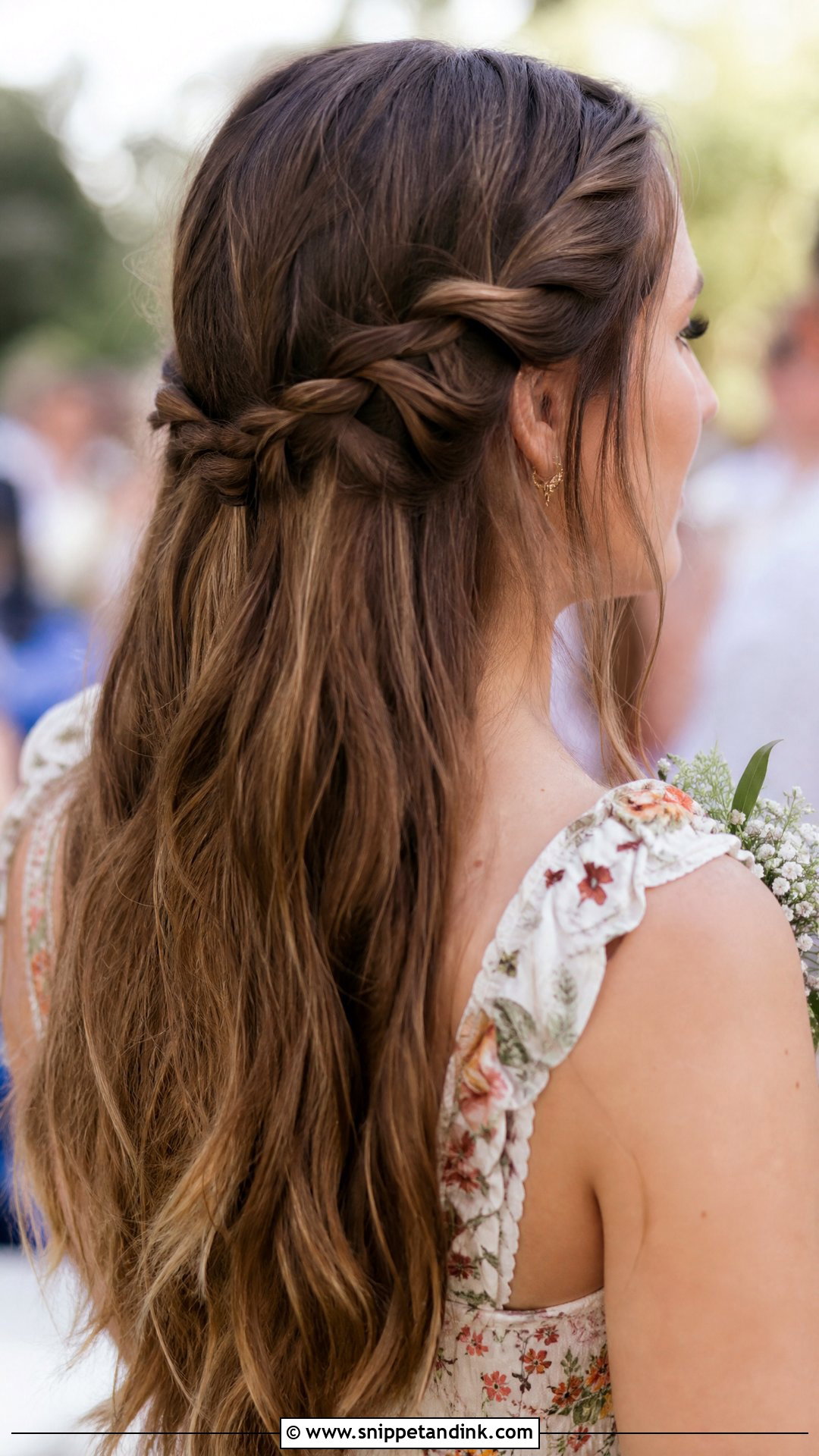 Braided Half Updo for Wedding Guest - Snippet and Ink - 30 Easy Hairstyles for Wedding Guest