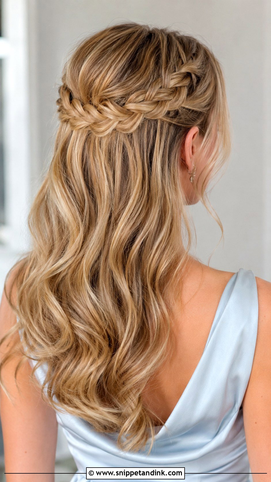 Braided Half Updo - Snippet and Ink - 15 Wedding Guest Half Updo Ideas