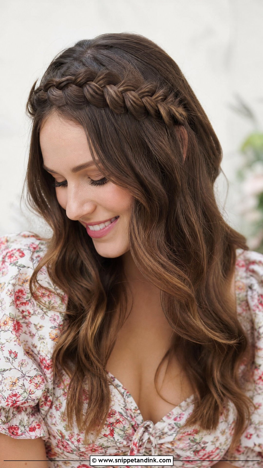 Braided Headband Style - Snippet and Ink - 20 Braided Hairstyles for Wedding Guest