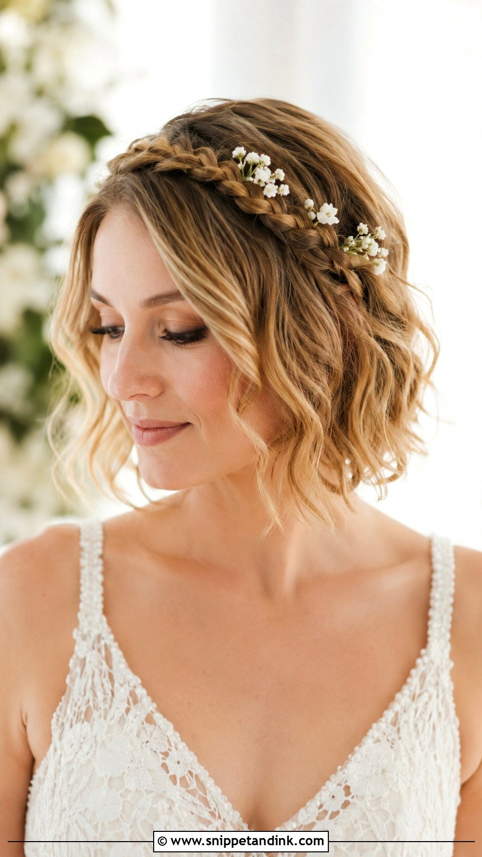 Braided Headband for Short Hair - Snippet and Ink - 20 Formal Hairstyles for Short Hair Wedding