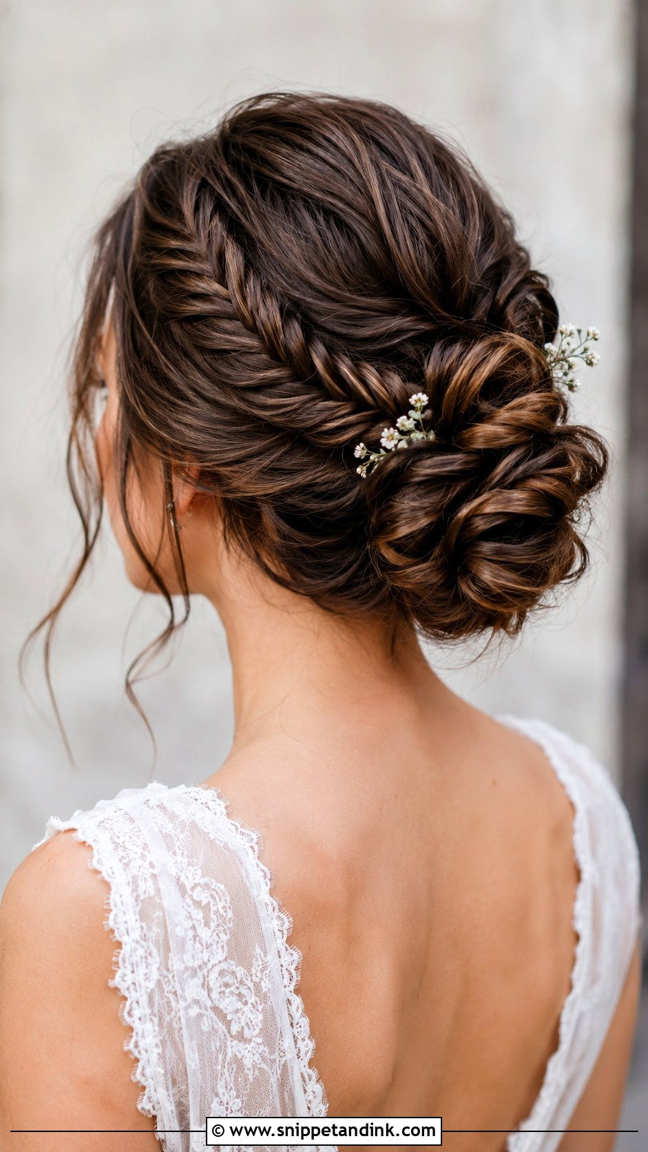 Braided High Bun for Long Hair - Snippet and Ink - 30 High Bun Wedding Hair Ideas