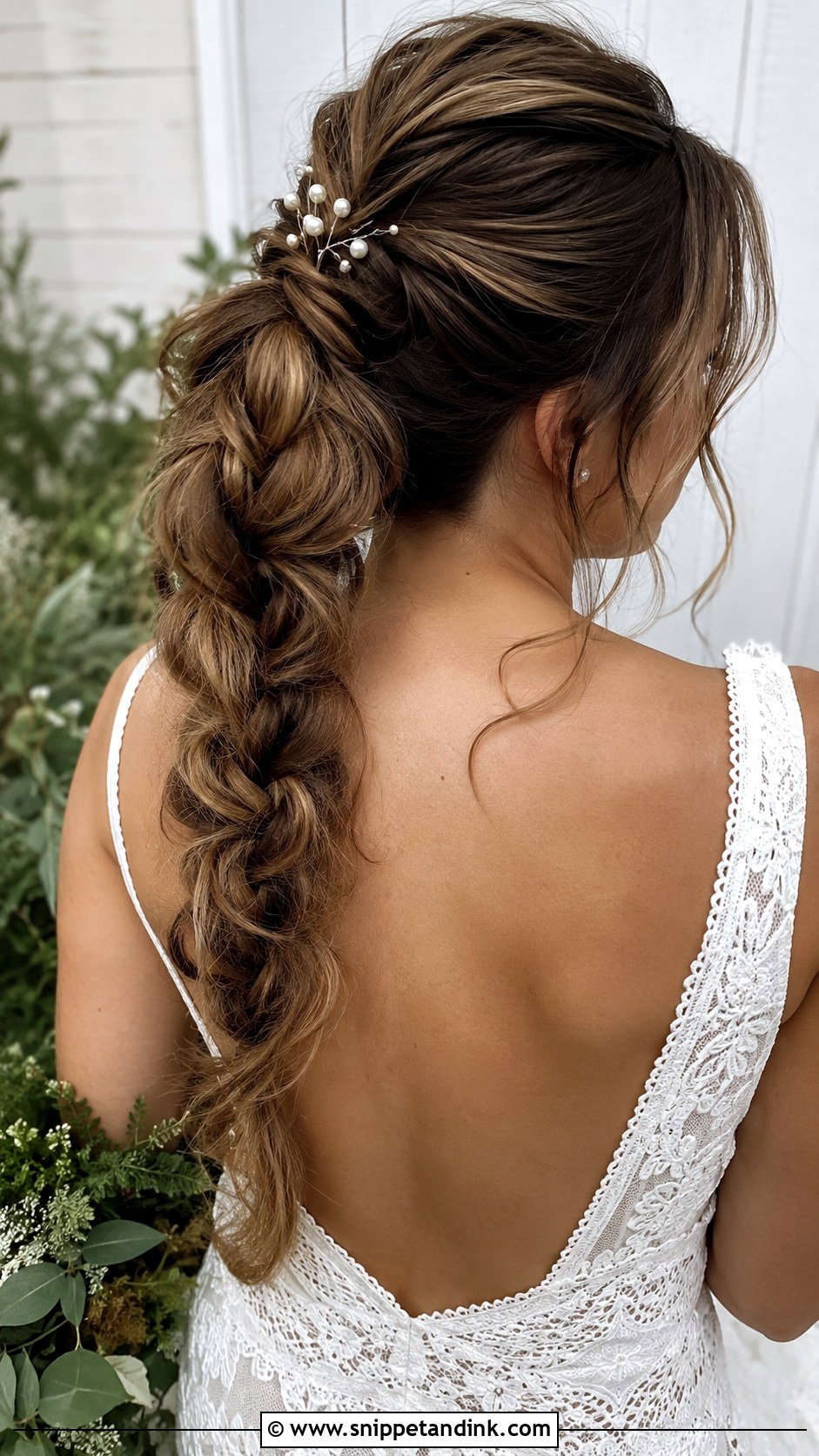 Braided High Ponytail for Weddings - Snippet and Ink - 25 High Ponytail Wedding Hair Ideas
