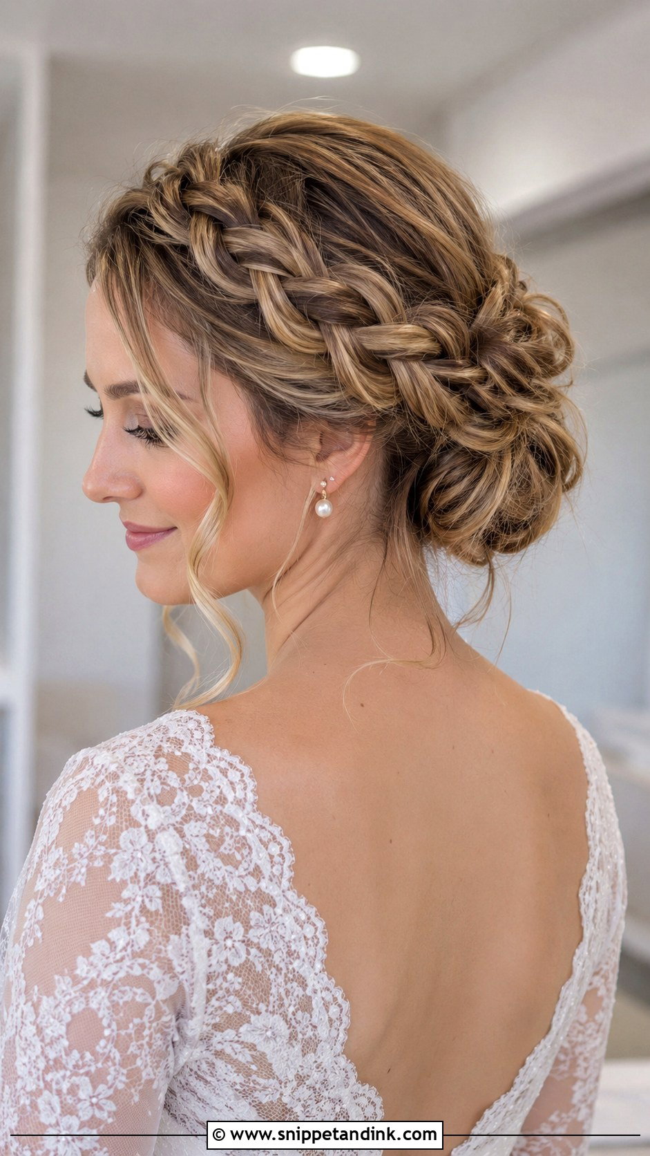 Braided Loose Bun Wedding Hair - Snippet and Ink - 20 Loose Bun Hairstyles Wedding