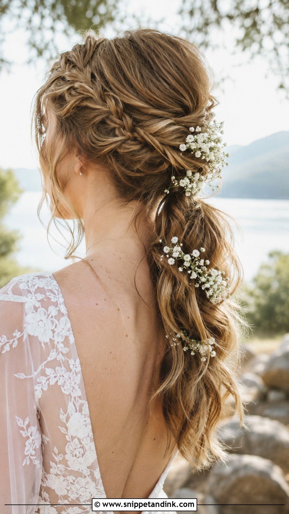 Braided Loose Ponytail - Snippet and Ink - 20 Loose Ponytail Wedding Hairstyles